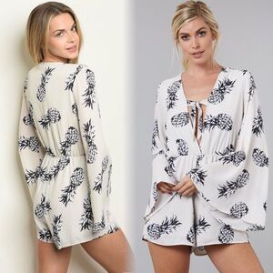 Pineapple Print  Romper